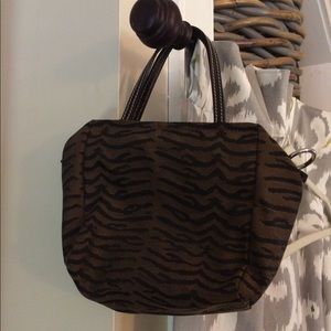 Fendi Mini Canvas and Leather Handbag - Authentic